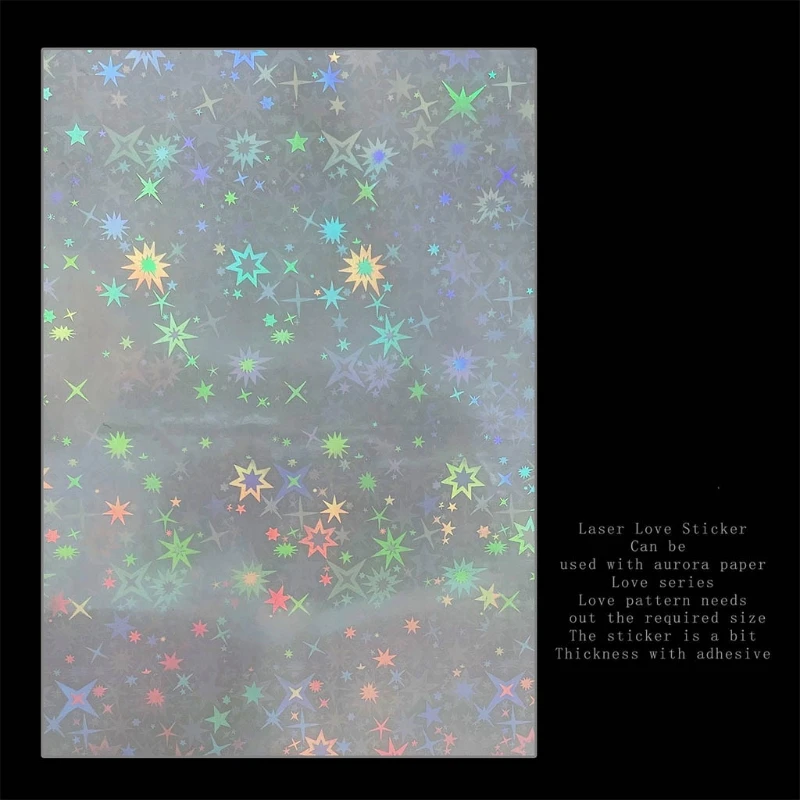 

Наклейки для ногтей самоклеящиеся наклейки для ногтей в форме сердца, лазерный дизайн ногтей Star