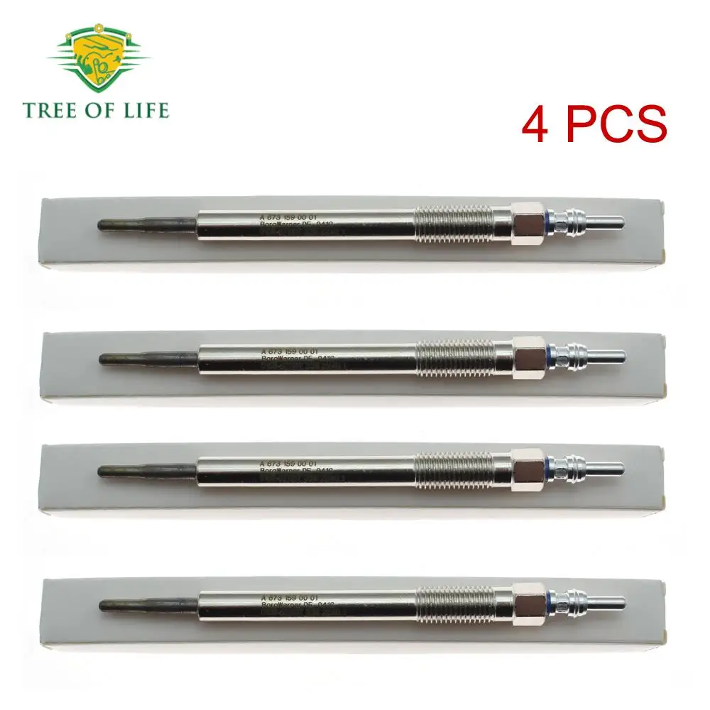 Glow Plugs 4 unit Ssangyong Tivoli D16F 2015 XLV SUV + 1.6 OEM# A6731590001 6731590001 NEW glow plug