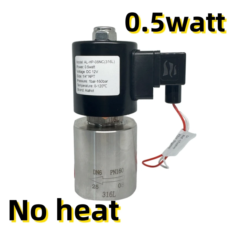 0,5 Watt Ultra-Hochdruck Edelstahl-Magnetventil für OEM in Hochtemperaturanwendungen