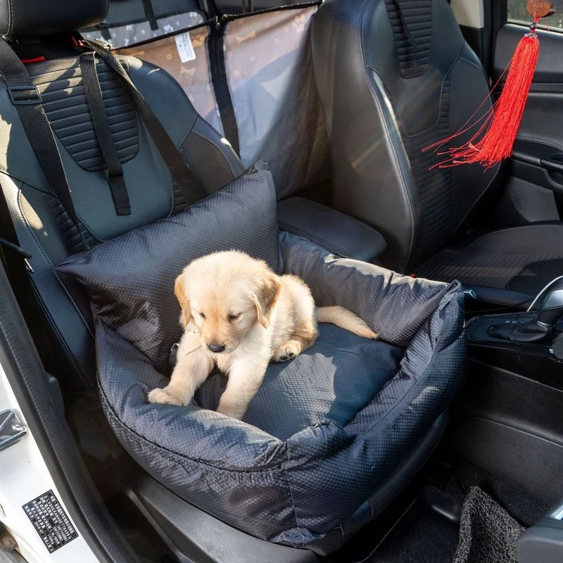 DogCarSeatBedTravelPetCarrySafeCarArmrestBoxKennelBedfor — free download