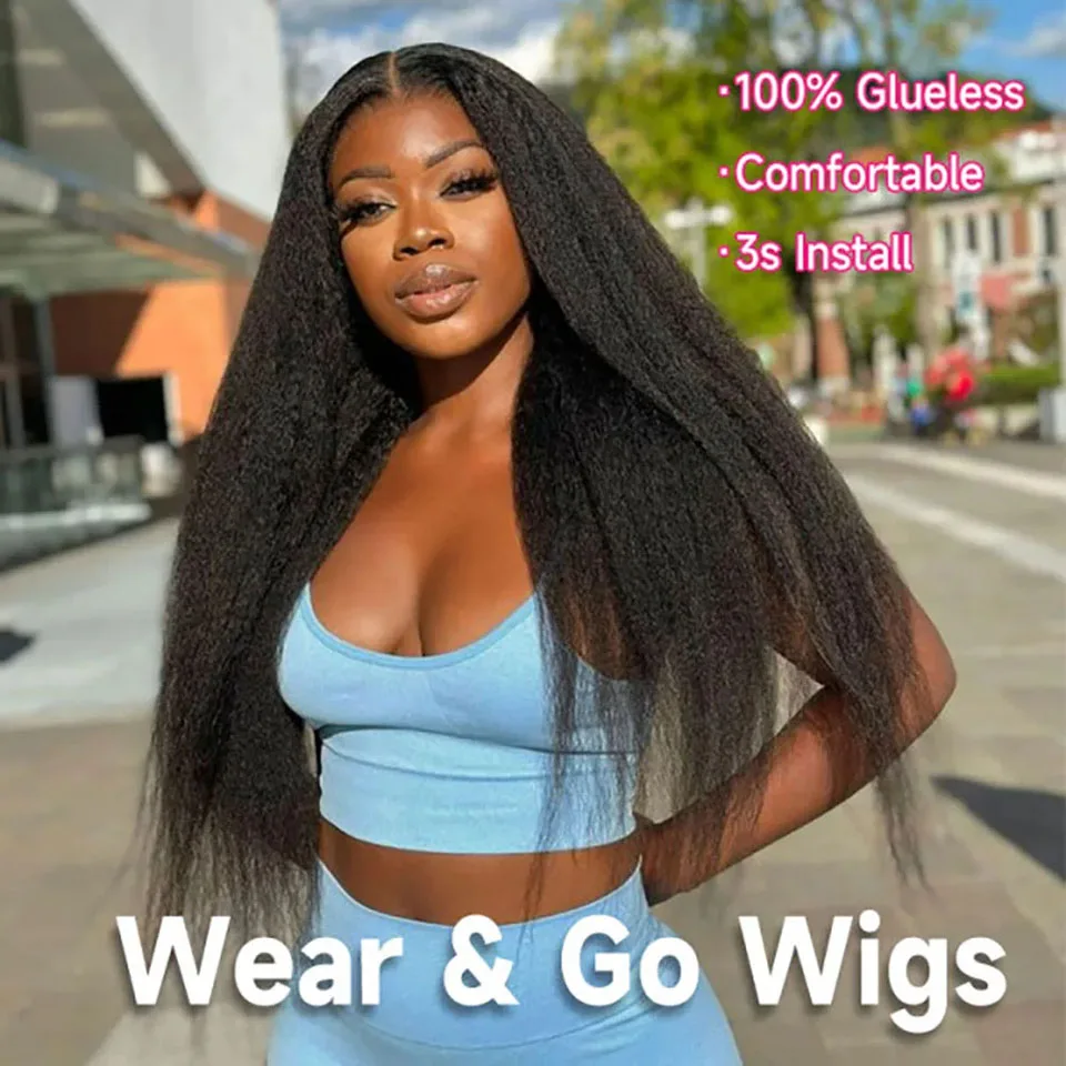 

Lumiere курчавые прямые волосы для ношения и использования без клея парик из человеческих волос 4x4 HD кружевной парик из человеческих волос готов к ношении парик из человеческих волос