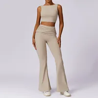 NCLAGEN 2 pièces ensemble de Yoga femmes course sport Fitness costume soutien-gorge et pantalon respirant séchage rapide vêtements de sport vêtements d'entraînement 6