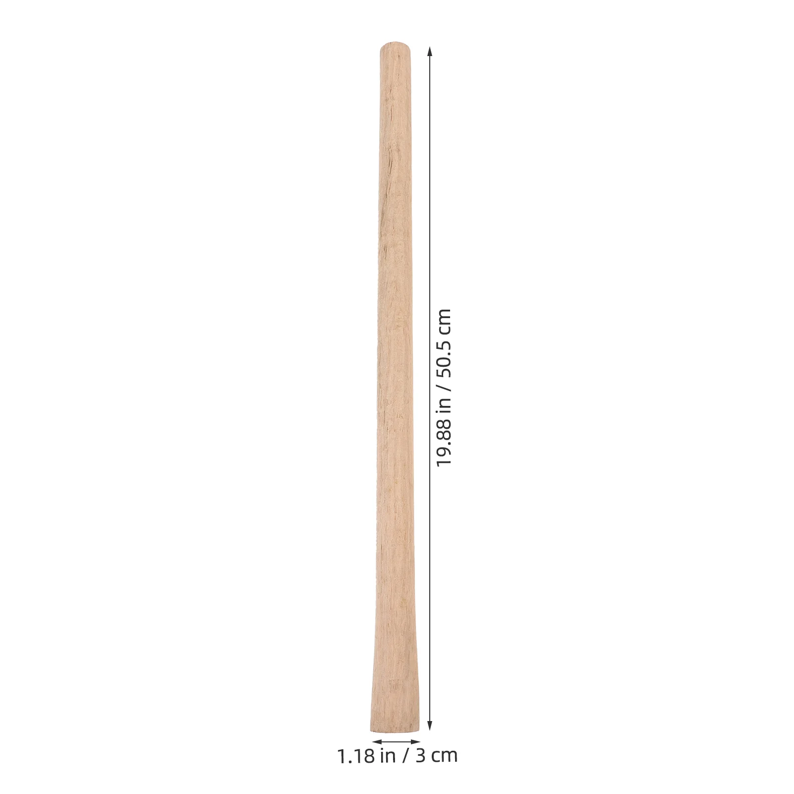 2 Pcs Solid Wood Handle Garden Hoe Grip Replacement Hardwood Handles Tool Sled Staff 5