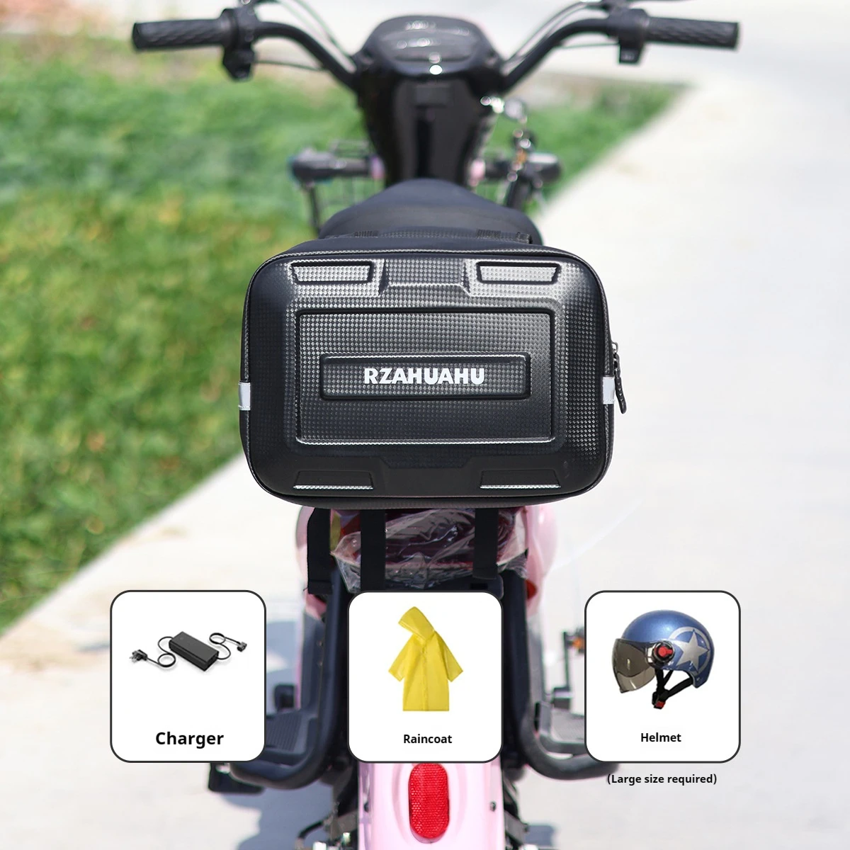 Motorrad tasche Rücksitz Tasche wasserdicht große Kapazität Hänge tasche Aufbewahrung tasche Fahrrad zubehör Motorrad zubehör – Detail 8