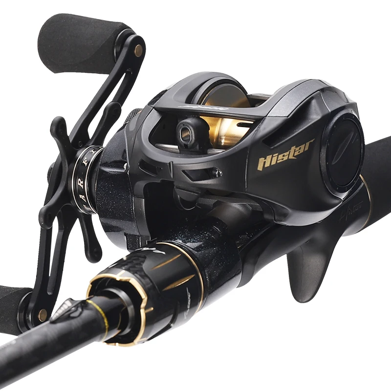 Histar Black Fox Combo Full Carbon Fast Action High Strength Fishing Rod  and Magnetic Braking System Baitcasting Reel - AliExpress