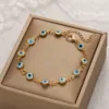 Lucky Turkey Evil Eye Bracelet For Women Men Colorful Red Blue Eye Adjustable Metal Chain Bangles Good Luck Wealth Jewelry Gifts 2