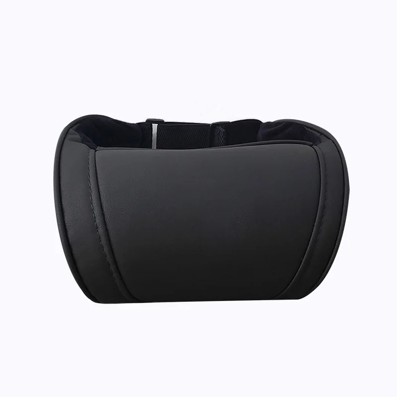 Almohada de cuero con memoria para el cuello, reposacabezas para Tesla Model 3 Y X S, cojín de cintura para el cuello, soporte para la cabeza del asiento automático, Modelo 3