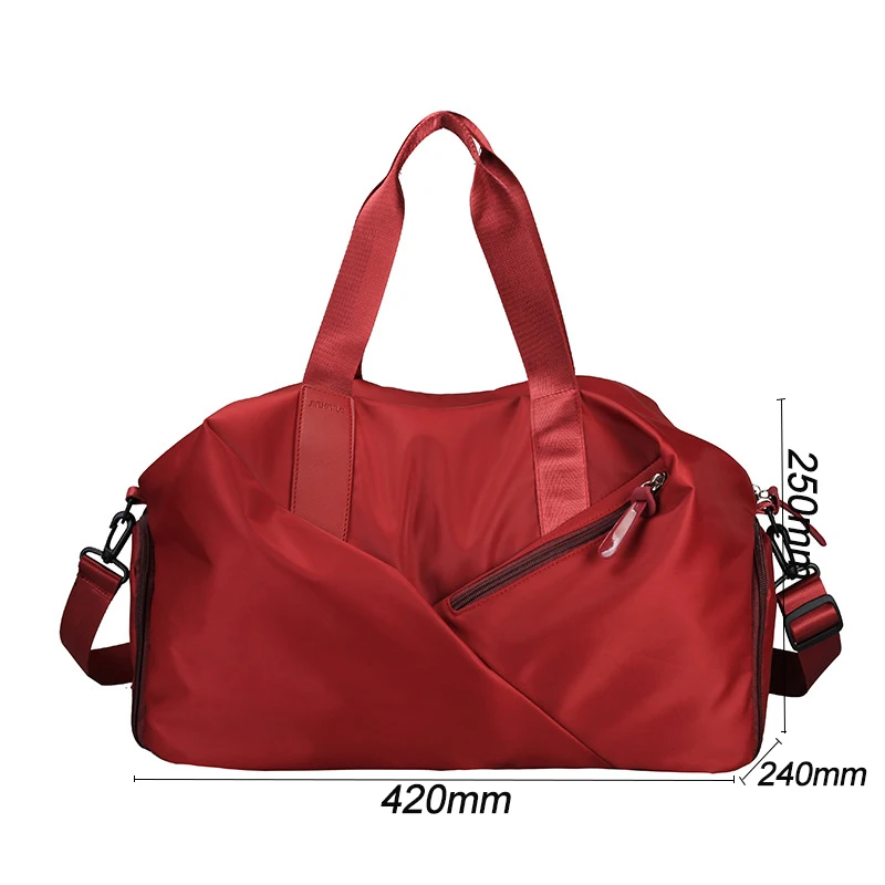 Dry And Wet Separation Folding Gym Bag With Shoe Compartment Multifunction Waterproof Sports Bag Travel