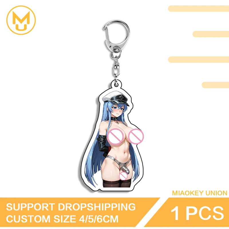 Esdeath 매혹적인 고양이 소녀 열쇠 고리 남여 뜨거운 판매 경량 Edgy 의상 쥬얼리 학교 장난감 취미에 적합