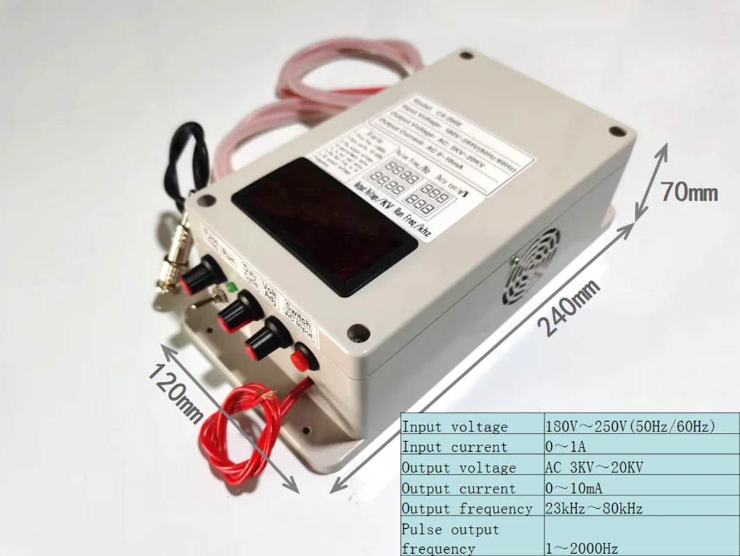 Module Boost 12v à 20000v Réglable DC 12V 15000V à 20000V 20KV Transformateur électrostatique Haute Module Allumage Haute Tension Module Boost 12v à 20000v Réglable DC 12V 15000V à 20000V 20KV Transformateur électrostatique Haute Module Allumage Haute Tension