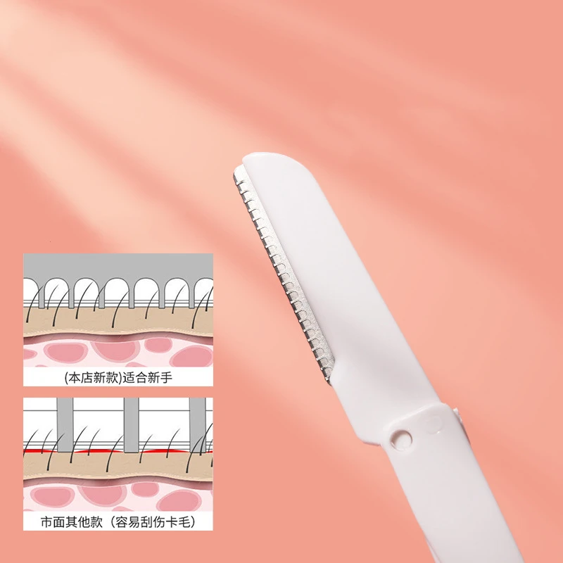 3Pcs/set Makeup Tools Eyebrow Trimmer Razor Remover Foldable Blade Safe Eyebrows Shaper Trimming Knife for Women