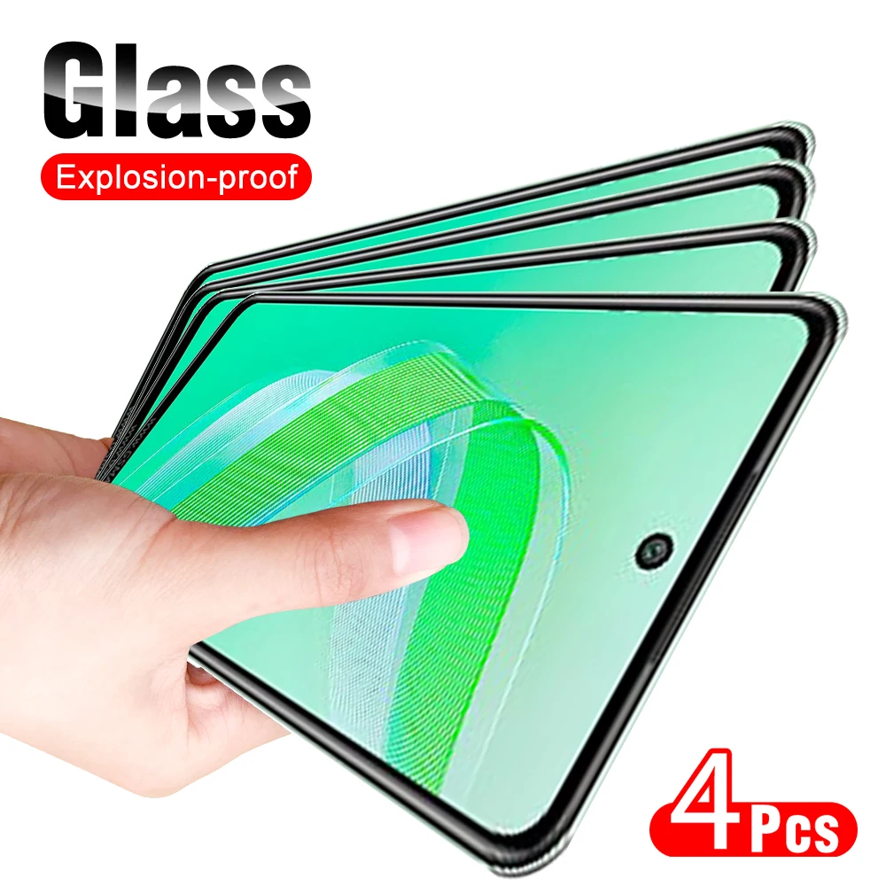 

4 шт. устойчивое к царапинам закаленное стекло для Infinix Smart 8 Защита для экрана Smart8 прозрачное защитное стекло 6,6 дюйма