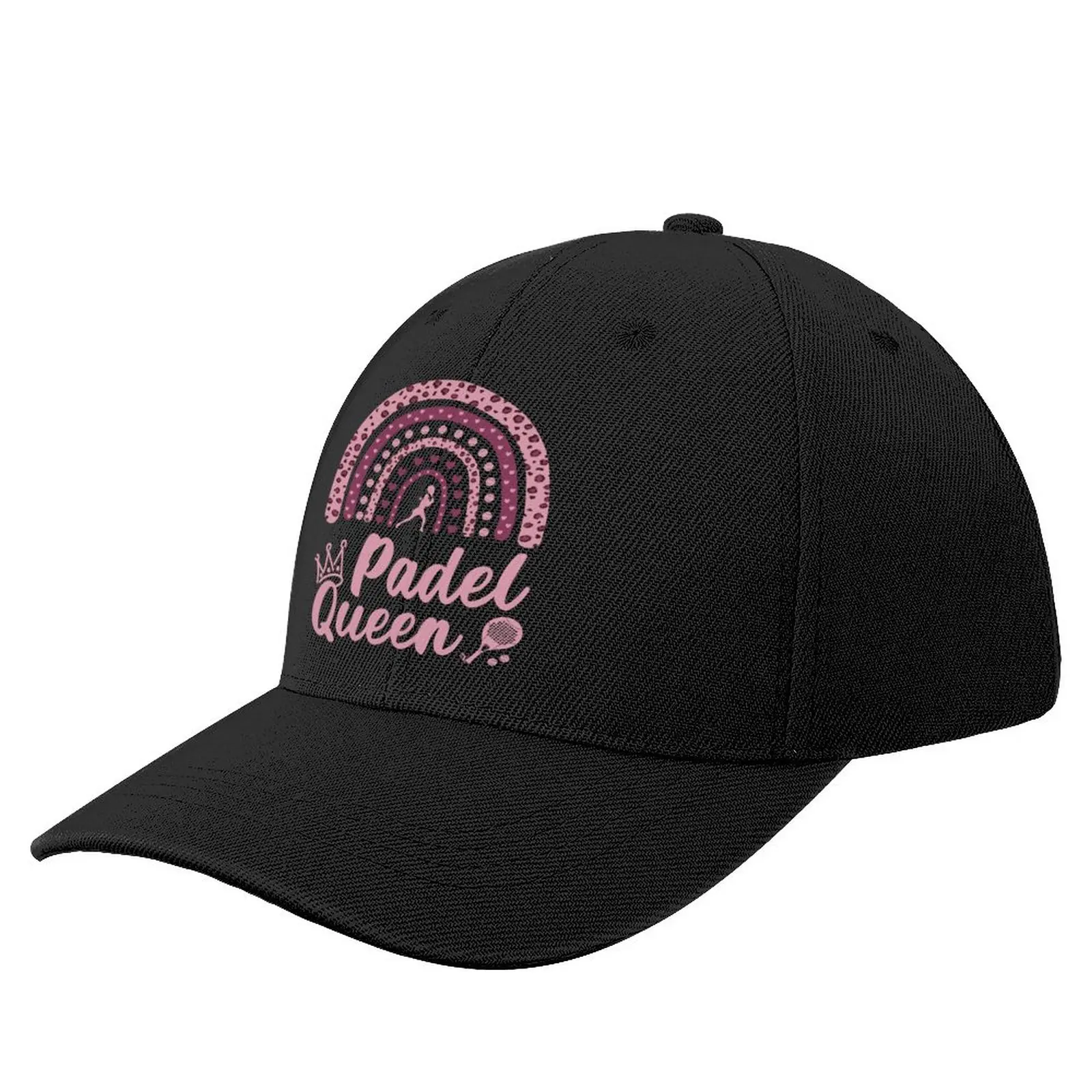 

Padel Queen Leopard Rainbow Women's Paddle Tennis Players Baseball Cap Beach Military Cap Man Elegant Women'S Hats Men'S