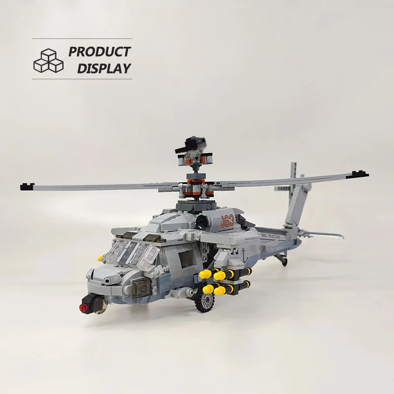 Military Serie Shipborne Hubschrauber Armee Warfare Modell 