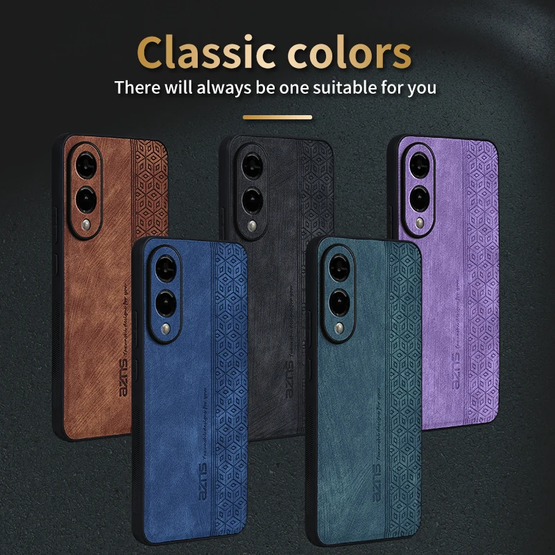 Samsung Galaxy S25 Edge Shockproof PU Leather Back Cover Case - Skin Feel Soft Design