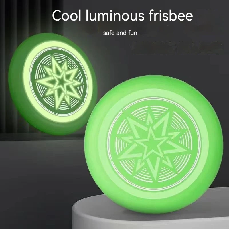 Outdoor children's sports noctilucent boomerang children spinning noctilucent frisbee parent-child game hand thrown frisbee toys