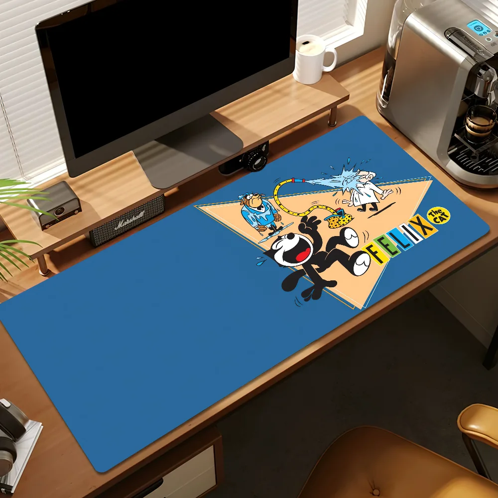 Cartoon F-Felix the Cat Mouse Pad Protector Office Gaming Accessories Laptop Gamer Cabinet Non Slip 2