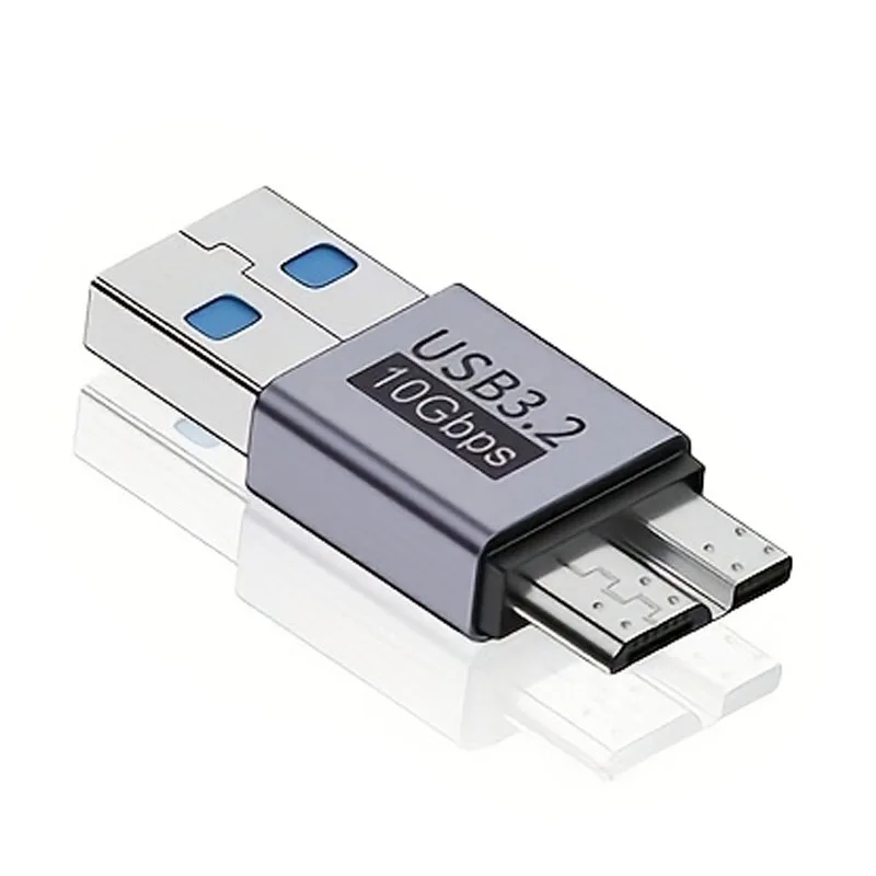 USB-C 3.2 to Micro-B Male Adapter for Laptops and External Hard Drives