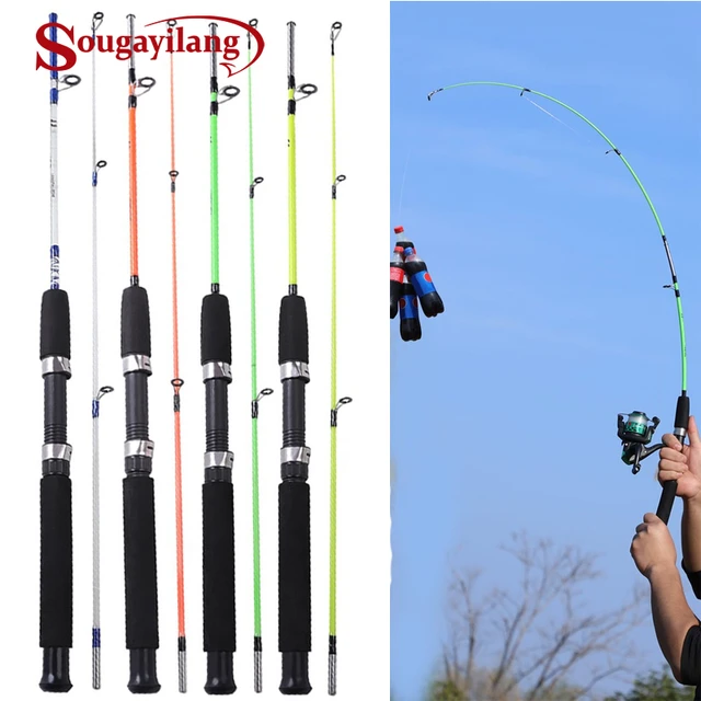 Sougayilang Boat Fishing Rod Set 2 Section Carbon Fishing Rod and