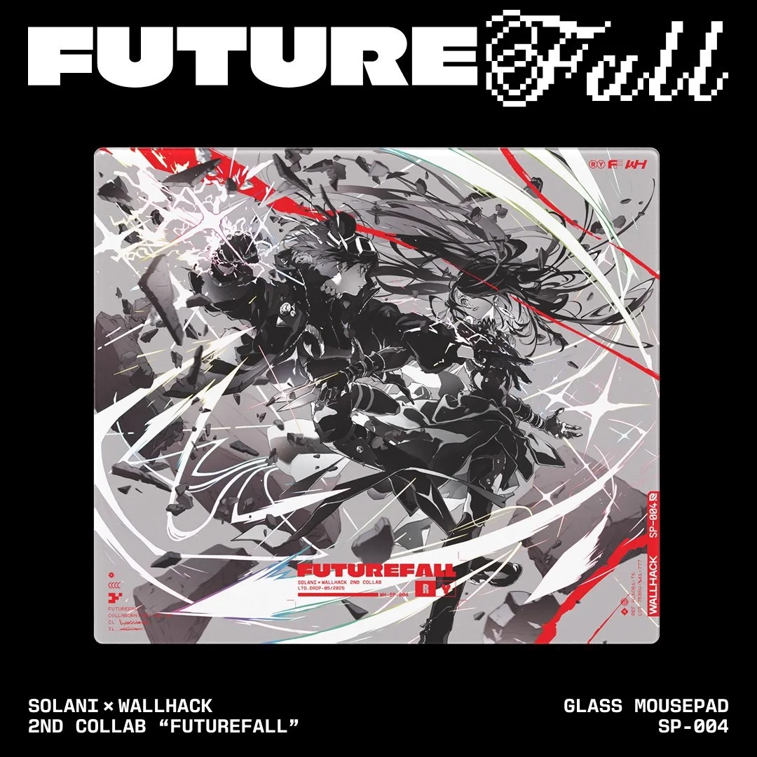即発送‼️WALLHACK LIMITEDEDITION FUTUREFALL WALLHACK 4.0 Futurefall Glass Mousepad Duplicate Edition
