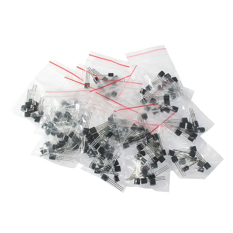 50-900PCS Transistors kit NPN PNP S8050 S8550 S9012 2N3904 2N3906 C1815 A1015 MJE13001 BC327 BC337 BC517 BC547 BC548 BC549 BC558 - Image 4