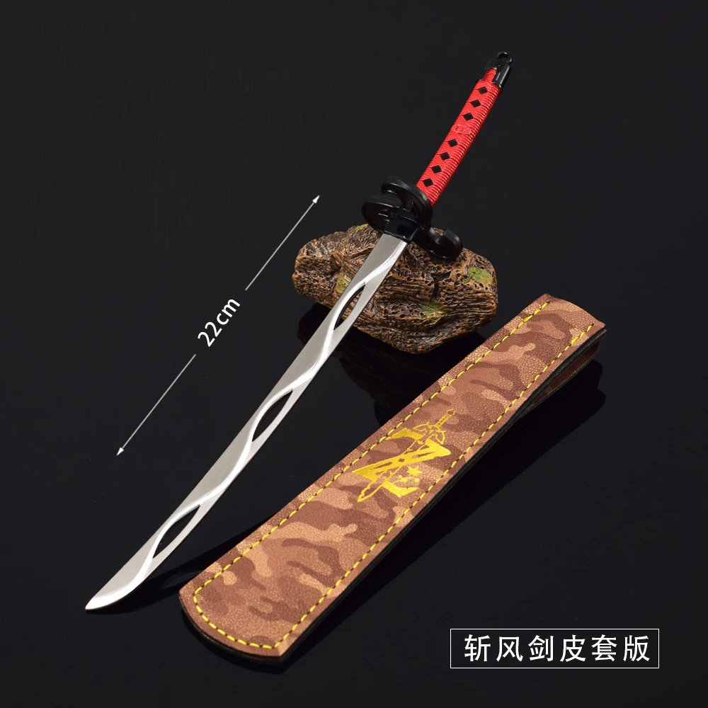 22Cm Windcleaver Link Loz Breath Of The Wild Tears Of The Kingdom Game Periferiche Metal Blade Arma Model Decoration Collection