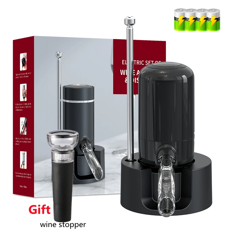 LID -Distributeur De Vin électrique Aérateur De Vin électrique Tuyau D