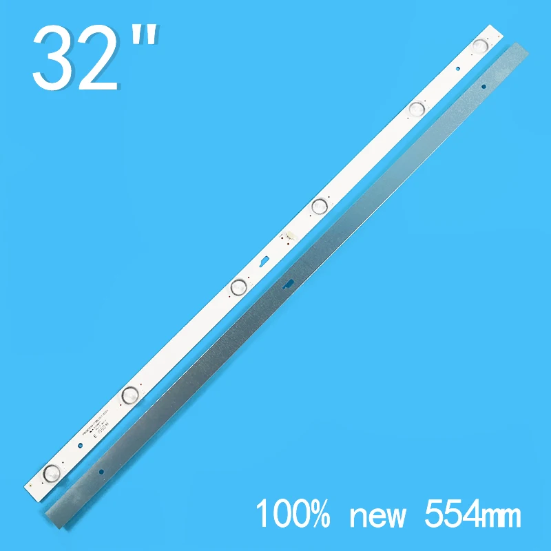 New 2PCS/lot 554mm For 32 LCD TV 32L1500C LVW320CSDX 4C LB320T GY6 32HR332M06A0 V4 PB08D554173BL051 002H led strips for toshiba 32 tv 32l1500c lvw320csdx 4c lb320t gy6 32hr332m06a0 v4 pb08d554173bl051 002h 4c lb320t jf4 l32s64te5w