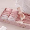 Pink Underwear Storage Box for Girls Dust-proof Socks Bra Organizer Box Drawer Fabric Box for Student Dormitory 5