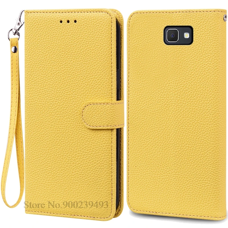 Leather Wallet Flip Cover for Samsung Galaxy J7 Prime