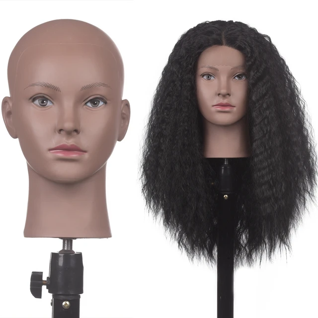 Bald Mannequin Head Stand Soft PVC Female Cosmetology Manikin Head Training  Dolls Head For Wigs Caps Lashes Jewelry Display - AliExpress