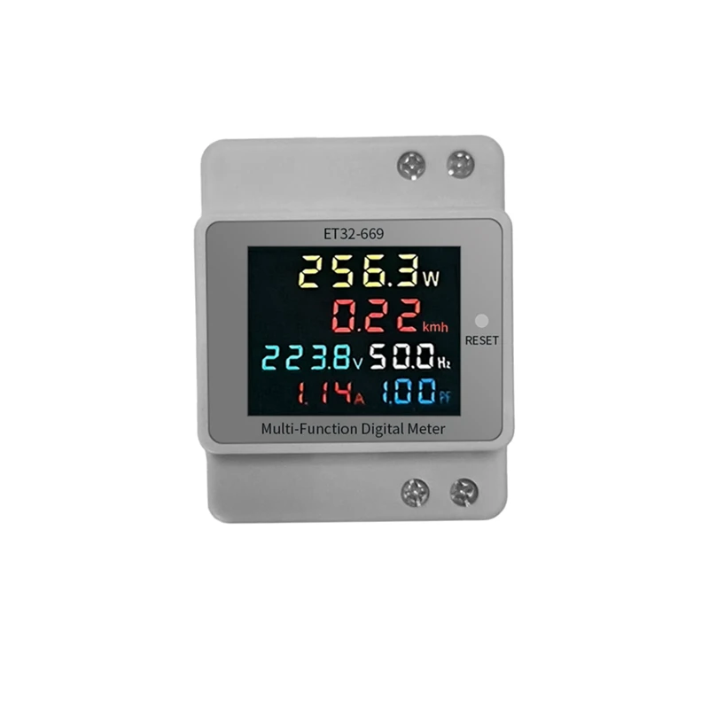 Electricity Meter Intelligent Electricity Meter 220V Voltage Current Power Frequency Factor Rail Type Meters