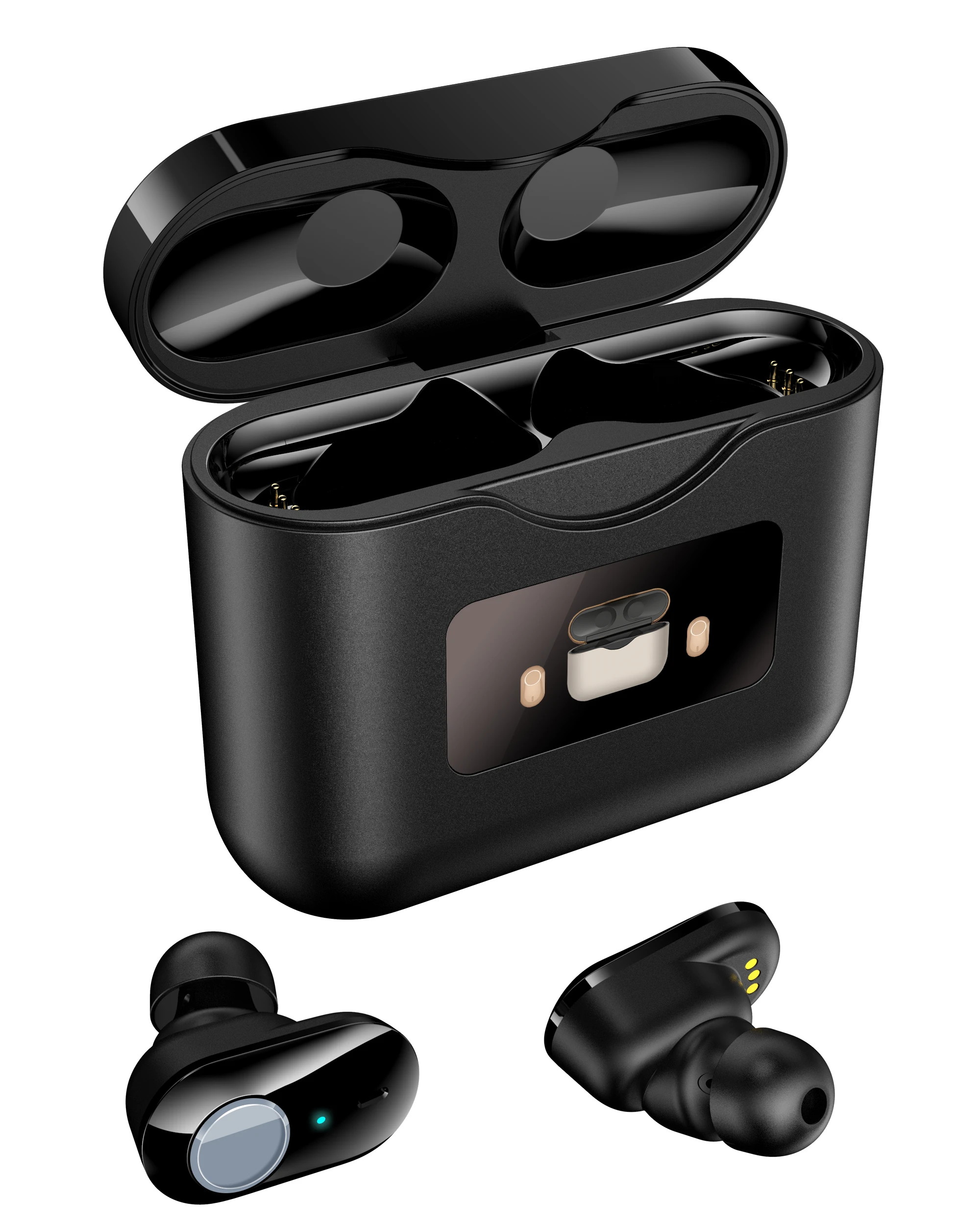 2020 Newest High Quality LED Display Wireless Earbuds with ANC Noise Cancelation TWS Earphone Headset for Iphone earbuds