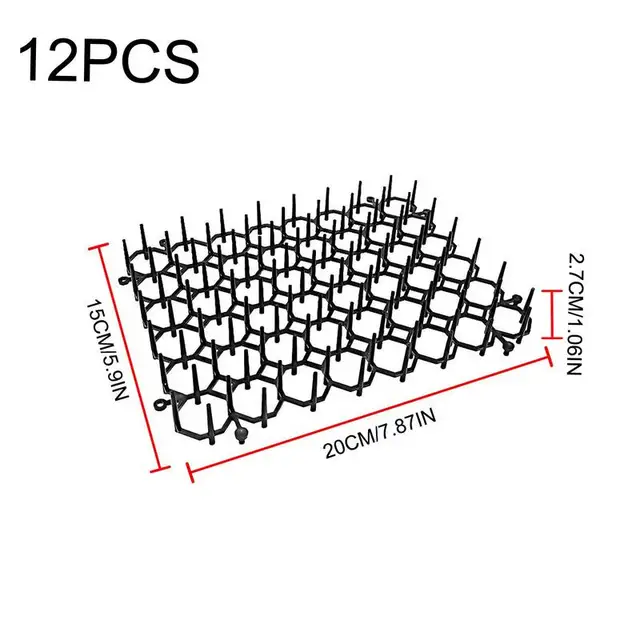 Macska Tüskék 12 Pack Cat Elretterrenták Mat Elrettentő Anyagok Ásás Kutyákhoz Macskapriasztrák Beltéri Bútorok Háziállat -Elrontó Szőnyegek Szőnyeg - Image 6