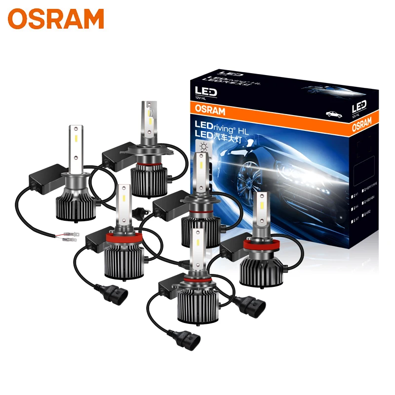 OSRAM LEDrivingHL BRIGHT, HB4(9006)/HIR2, Luz de carretera y de cruce LED,  solo para uso off road, +300 % más de brillo, 6000 K, caja plegable  colgante (2 lámparas) : : Coche y moto