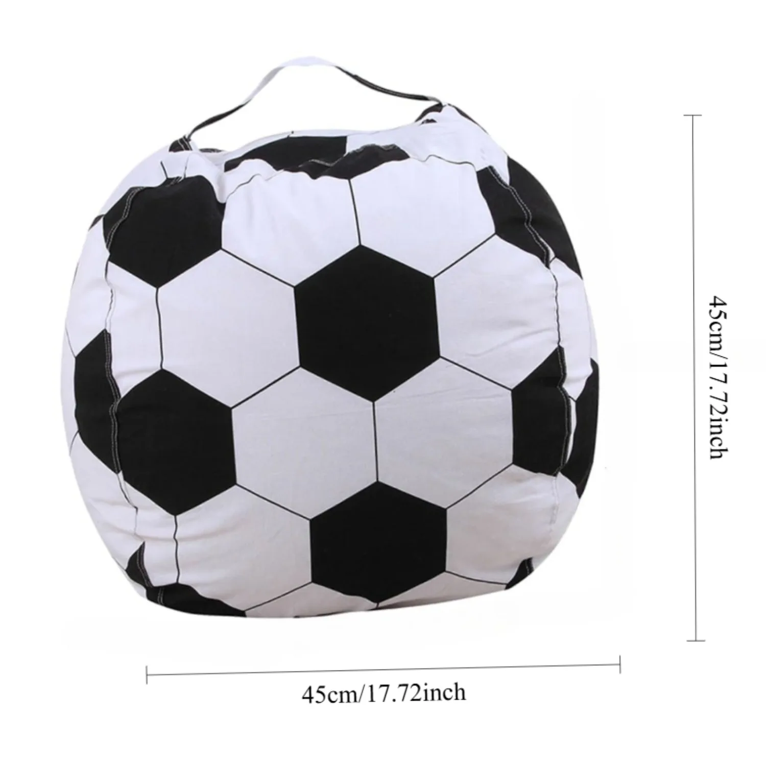 Soft, Durable, Large Storage Bag - Organizing Plush Toys And Clothes, Washable, Removable Cover With Zipper, bean Bag