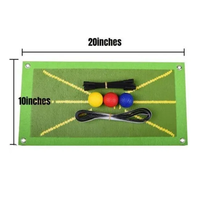 Hordozható Golf Edzés Szőnyegkészlet Beltéri Sztrájk Szőnyeg Pálya Szőnyegek Ütési Irány Jelzés Gyakorlati Pad - Image 6