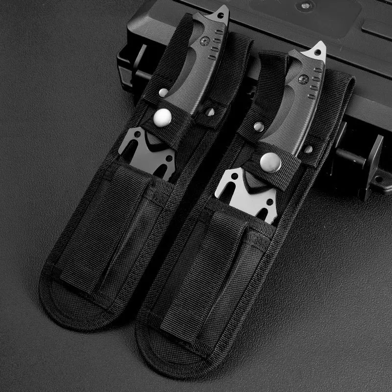 Coltello da Esterno Portatile Utensile Bushcraft Piccola Lama Fissa per Campeggio Escursionismo Caccia Attrezzatura EDC - immagine 4