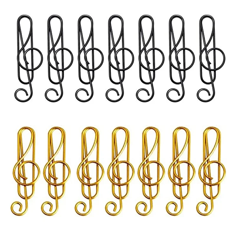 Paper Clip Holders Clamps Stationary Stationary Musical Notes Clips