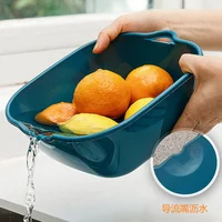 8PCS Kitchen Sink Vegetable Drainer Fruit Basket for Multifunctional Stackable Fruit Washing Basin Vegetable Drain Basket Basin 3