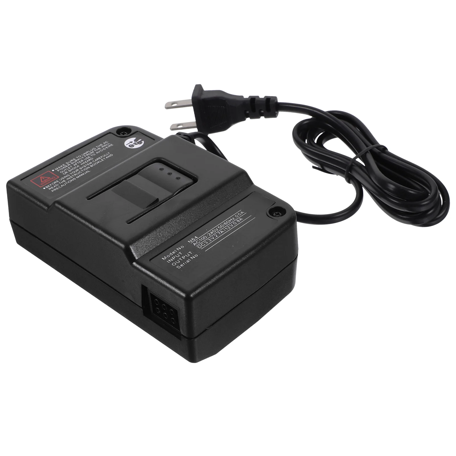 

1 комплект адаптера питания, безопасный источник питания, практичный зарядный источник питания, совместимый с N64 (черный, с вилкой Стандарта США)