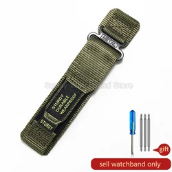 Premium Letter - Style Velcro Nylon Watch Strap - Stable and Comfortable for Daily and Sports Wear (Army Green)