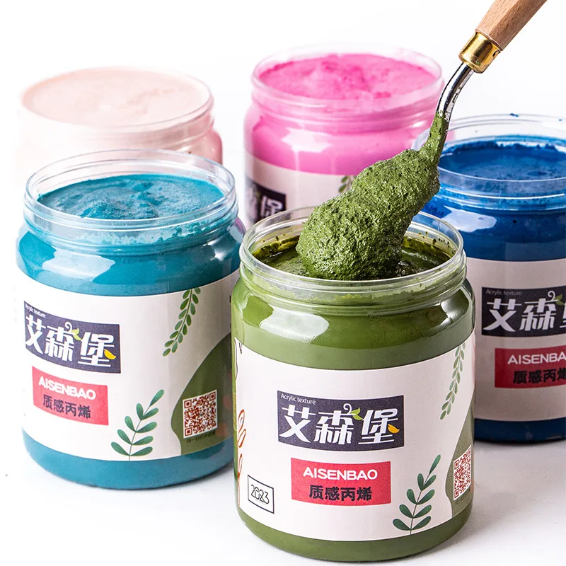 

200ml Quartz Sand Acrylic Texture Painting Pigment Shaping Paste Manual DIY Draw Waterproof Coating Artist Painting Art Supplies