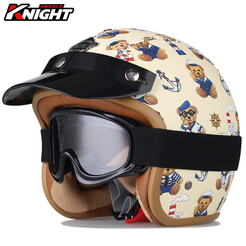 

Детский мотоциклетный шлем Casco Moto светильник детский шлем с открытым лицом защитный детский шлем для мальчиков и девочек четыре сезона