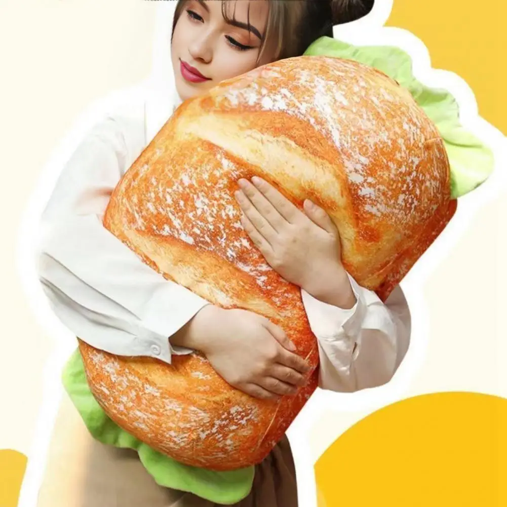 3d Printed Burger Pillow Cheeseburger Plush Pillow 3d Simulation Hamburger Stuffed Cushion for Kids Bedroom School Classroom 6