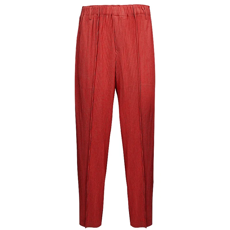 Pleats 2024 New Spring Men's Pleated Casual Pants Fashion Simple And Versatile Pleated Sports Pants Male Men Clothing 4