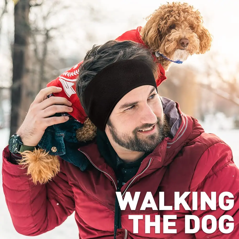 Winter Ear Warmers Headband Polar Fleece Ear Protection Running Headband Cycling Skiing Outdoor Sports Cold-proof Earmuffs