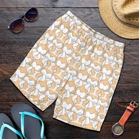 Funny Anime Corgi Graphic Beach Shorts For Men 3D Print Dogs Board Shorts Sports Gym Swim Trunks Swimsuit Homme Cool Ice Shorts 1