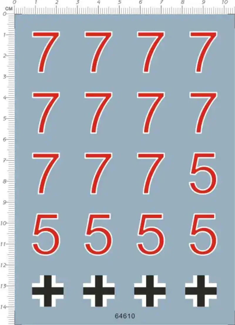 

Масштаб 1/16, немецкий тигровый танк с номерами, набор моделей, водная горка, наклейка 64610