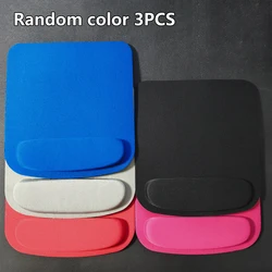 Ergonomic Silicone Wrist Rest Mouse Pad with 3D Comfort Effect for Office Use (Random Color 3Pcs)